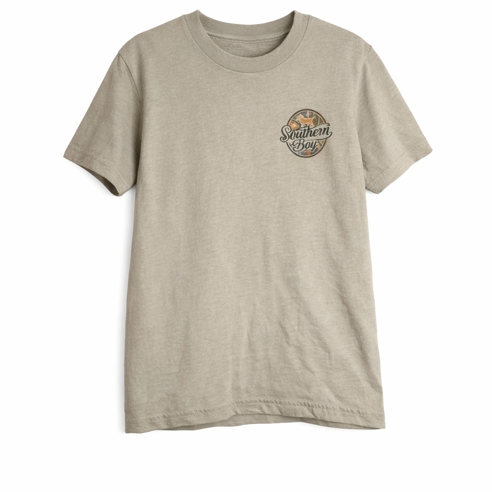 Southern Boy Co Graphic T-Shirt Heather Olive M